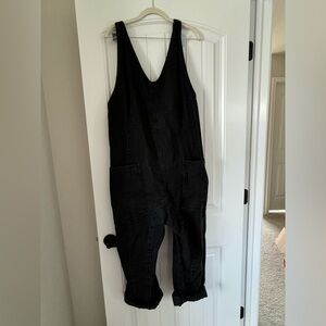 We the free high roller jumpsuit black size Large